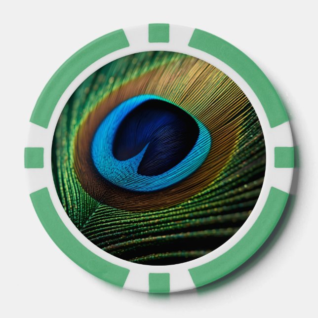 Lot De Jeton De Poker Le bijou de Peacock (Recto)