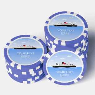 Lot De Jeton De Poker Le Grand Navire de Croisière à Voile