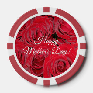 Lot De Jeton De Poker Le jour de mère heureux ou vos roses rouges des