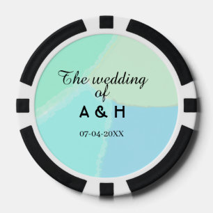 Lot De Jeton De Poker Le mariage de la lettre initiale du nom du couple