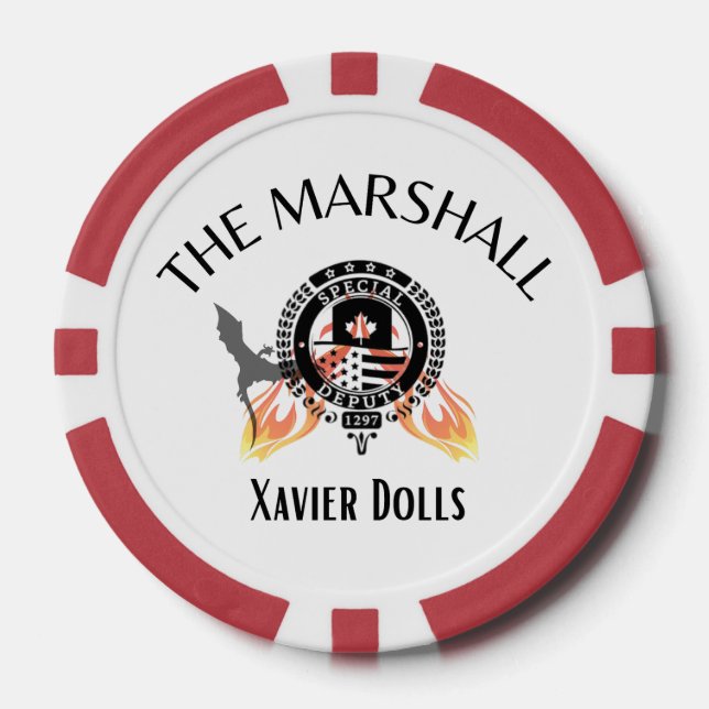 Lot De Jeton De Poker Le Marshall (Recto)