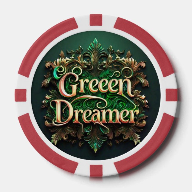 Lot De Jeton De Poker "Le Mouvement Vert" (Recto)