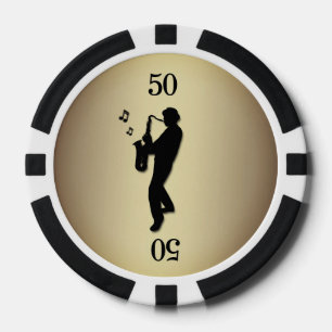 Lot De Jeton De Poker Lecteur saxophone