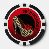 Leopard Stiletto 50e anniversaire rouge noir