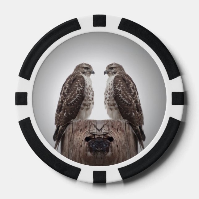 Lot De Jeton De Poker Les Hawks en poste (Recto)