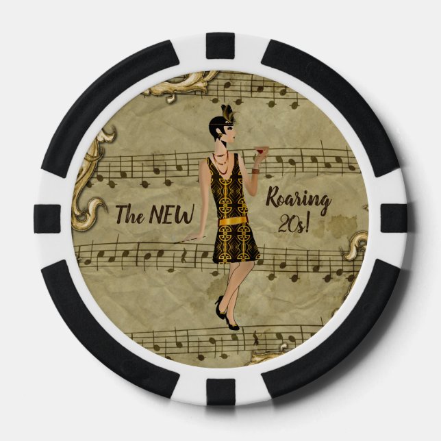 Lot De Jeton De Poker Les NOUVELLES années 20 ! (Recto)
