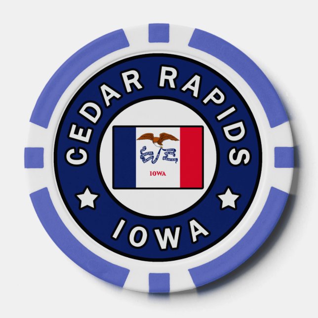 Lot De Jeton De Poker Les rapides de cèdre Iowa (Recto)