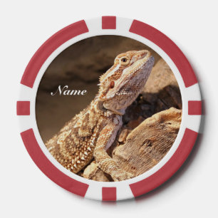 Lot De Jeton De Poker Lézard Dragon Porté Par Un Bébé Personnalisé