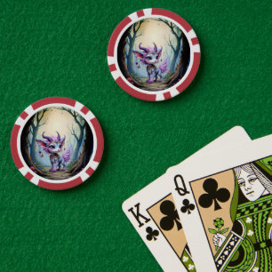 Lot De Jeton De Poker Lilac Whisper – Gardien de la Forêt Enchantée. 