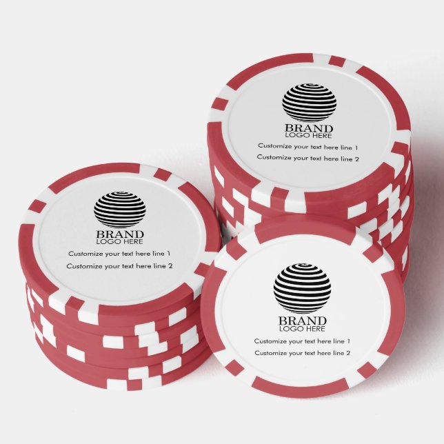 Lot De Jeton De Poker Logo d'affaires personnalisé moderne cadeau promot (Empiler)