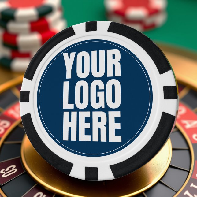 Lot De Jeton De Poker Logo d'entreprise Photo personnalisée de l'entrepr (Créateur téléchargé)