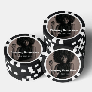 Lot De Jeton De Poker Logo d'entreprise Photo Société promotionnelle Ent