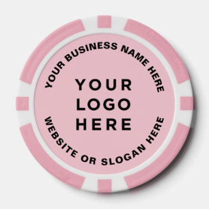 Lot De Jeton De Poker Logo et texte d'entreprise Simple Professionnel