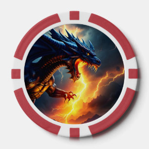 Lot De Jeton De Poker Lutte contre la foudre du dragon