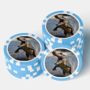 Lot De Jeton De Poker Mâchoires effrayantes : Crocodile australien sauta