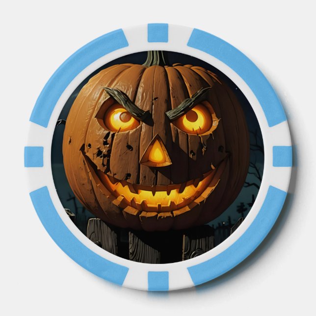 Lot De Jeton De Poker Mal Jack O'Lantern (Recto)
