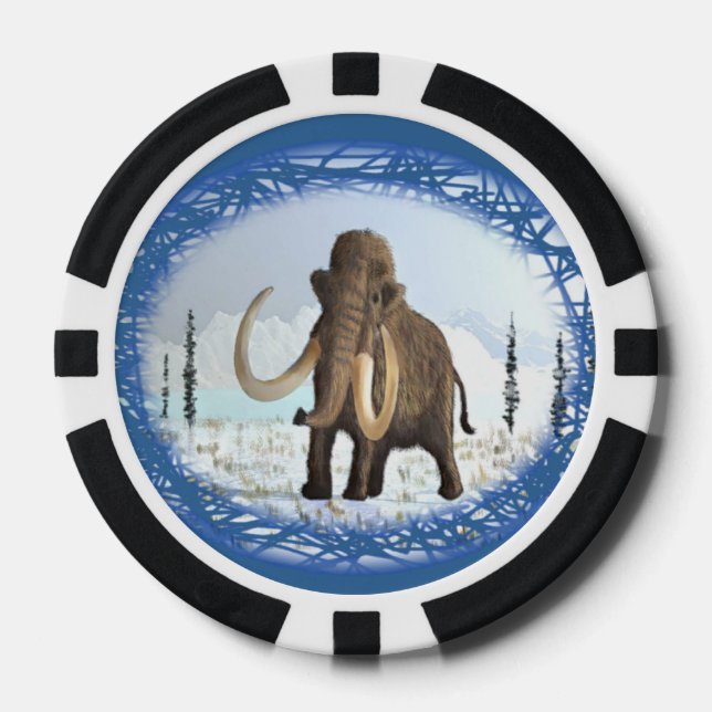 Lot De Jeton De Poker Mammoth laineux (Recto)