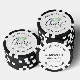 Lot De Jeton De Poker Mariage de boisson Daiquiri moderne