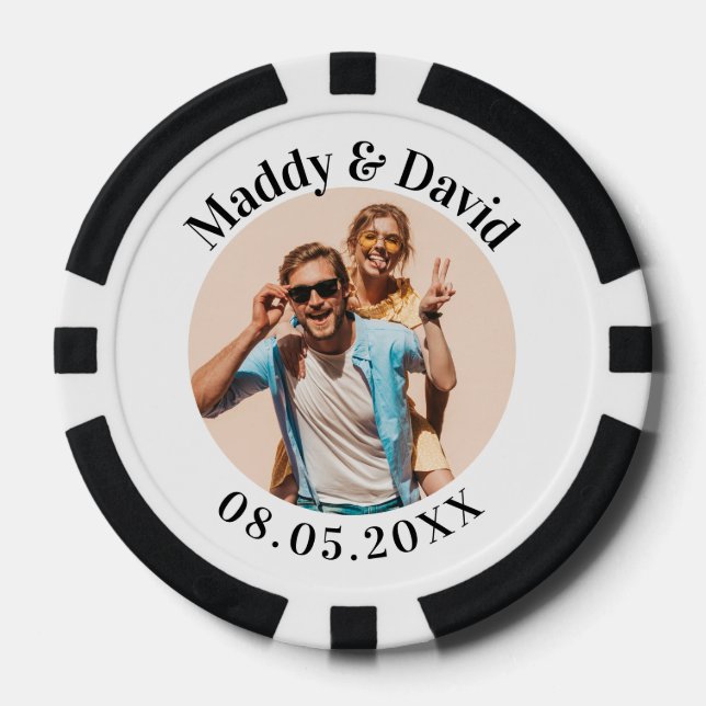 Lot De Jeton De Poker Mariage personnalisé (Recto)