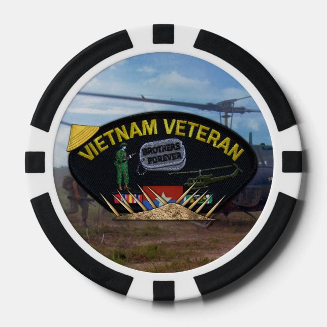 Lot De Jeton De Poker marine de l'armée (Recto)