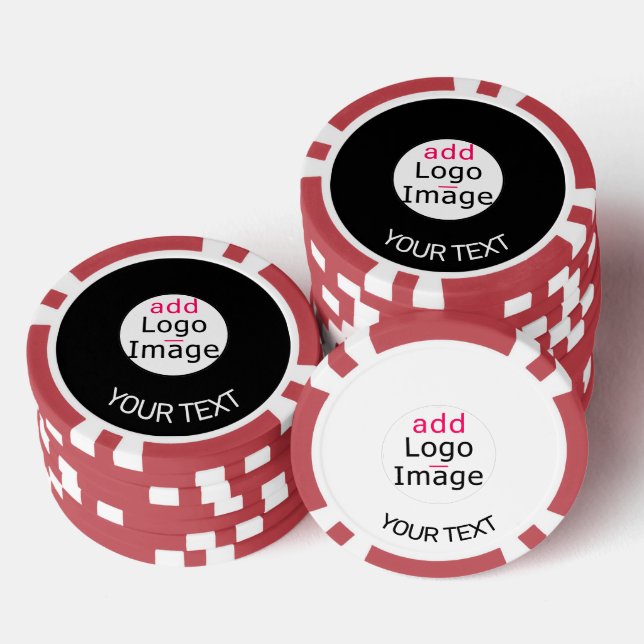 Lot De Jeton De Poker Marque professionnelle personnalisée Business Chic (Empiler)