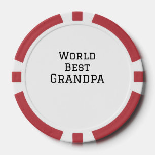 Lot De Jeton De Poker Meilleur grand-père ajouter nom texte sport texte
