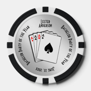 Lot De Jeton De Poker Méménto personnalisé du Bachelor Party