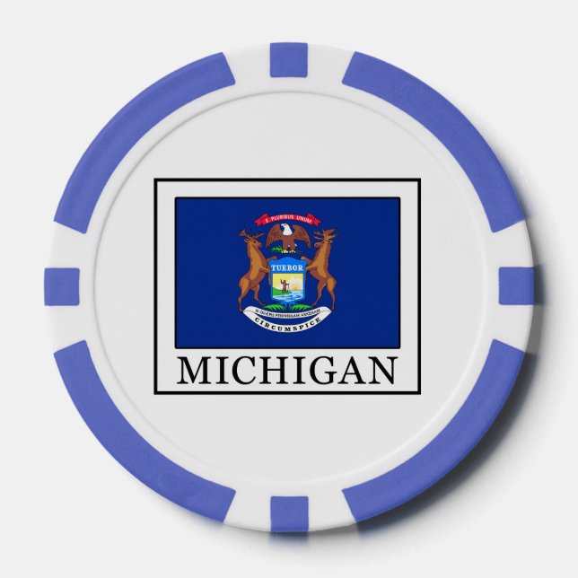 Lot De Jeton De Poker Michigan (Recto)