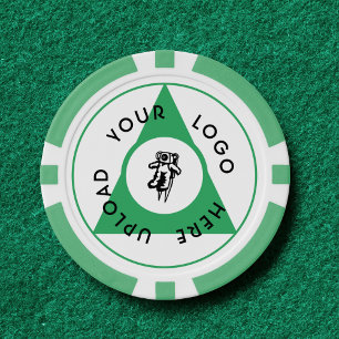 Lot De Jeton De Poker Modèle de marque de logo d'entreprise personnalisé