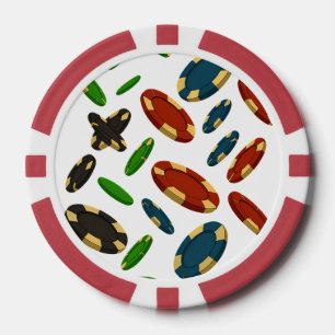 Lot De Jeton De Poker "Modern Casino Chips 3D Art Design"
