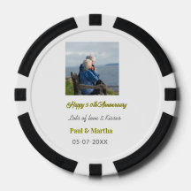 Modern happy 50th anniversary add name date photo 