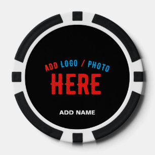 LOT DE JETON DE POKER MODERNE ET MODERNE PERSONNALISABLE NOIR VÉRIFIÉ