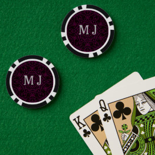 Lot De Jeton De Poker Monogram Pink Dreams Motif Kaleidoscope