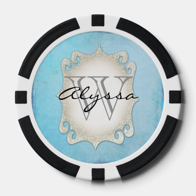 Lot De Jeton De Poker Monogramme (Recto)