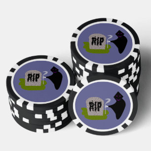 Lot De Jeton De Poker Mort dans le cimetière Halloween