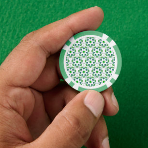 Lot De Jeton De Poker Motif de feuille, motif de feuilles, feuilles vert