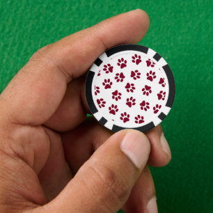 Lot De Jeton De Poker Motif De Pâtes, Poches De Chien, Pâtes De Bourgogn