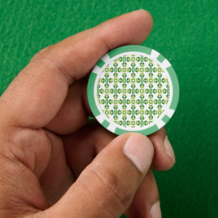 Lot De Jeton De Poker Motif Feuille, Motif De Feuilles, Feuilles Verts