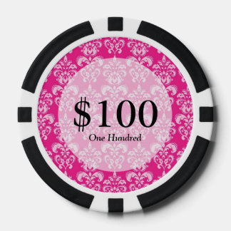 Lot De Jeton De Poker Motif humide rose chaud