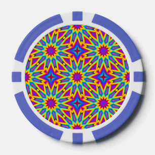Lot De Jeton De Poker Motif ornemental, multicolore,