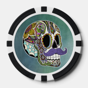 Lot De Jeton De Poker Mustache sucre Crull Poker Chips
