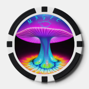 Lot De Jeton De Poker Neon Boho Unique Wedding Favor