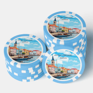 Lot De Jeton De Poker Nom personnalisé Aveiro Portugal