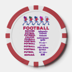 Lot De Jeton De Poker Noms de footballeuses multilingues pour fans de sp