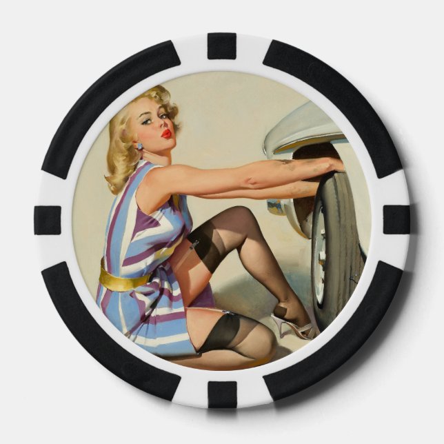 Lot De Jeton De Poker Nouvel Épinglette de Pneu (Recto)