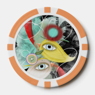 Lot De Jeton De Poker Oiseaux