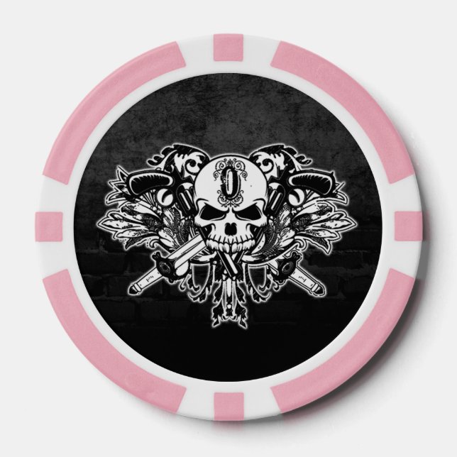 Lot De Jeton De Poker O'Kane Poker Chip (rose) (Recto)