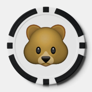 Lot De Jeton De Poker Ours - Emoji
