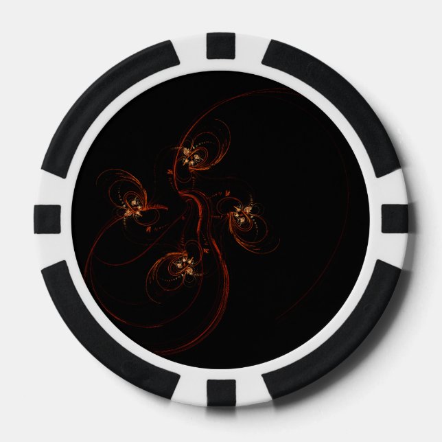 Lot De Jeton De Poker Out of the Dark Abstract (Recto)