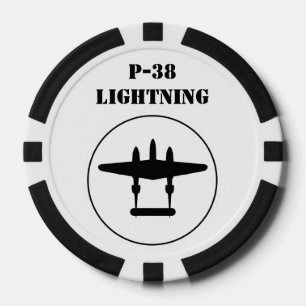 Lot De Jeton De Poker P-38 Éclair